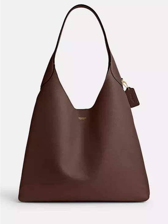 Coach Handbags - Coach Brooklyn Shoulder Bag 39 / Brass / Maple Dark Brown Leather Hobo